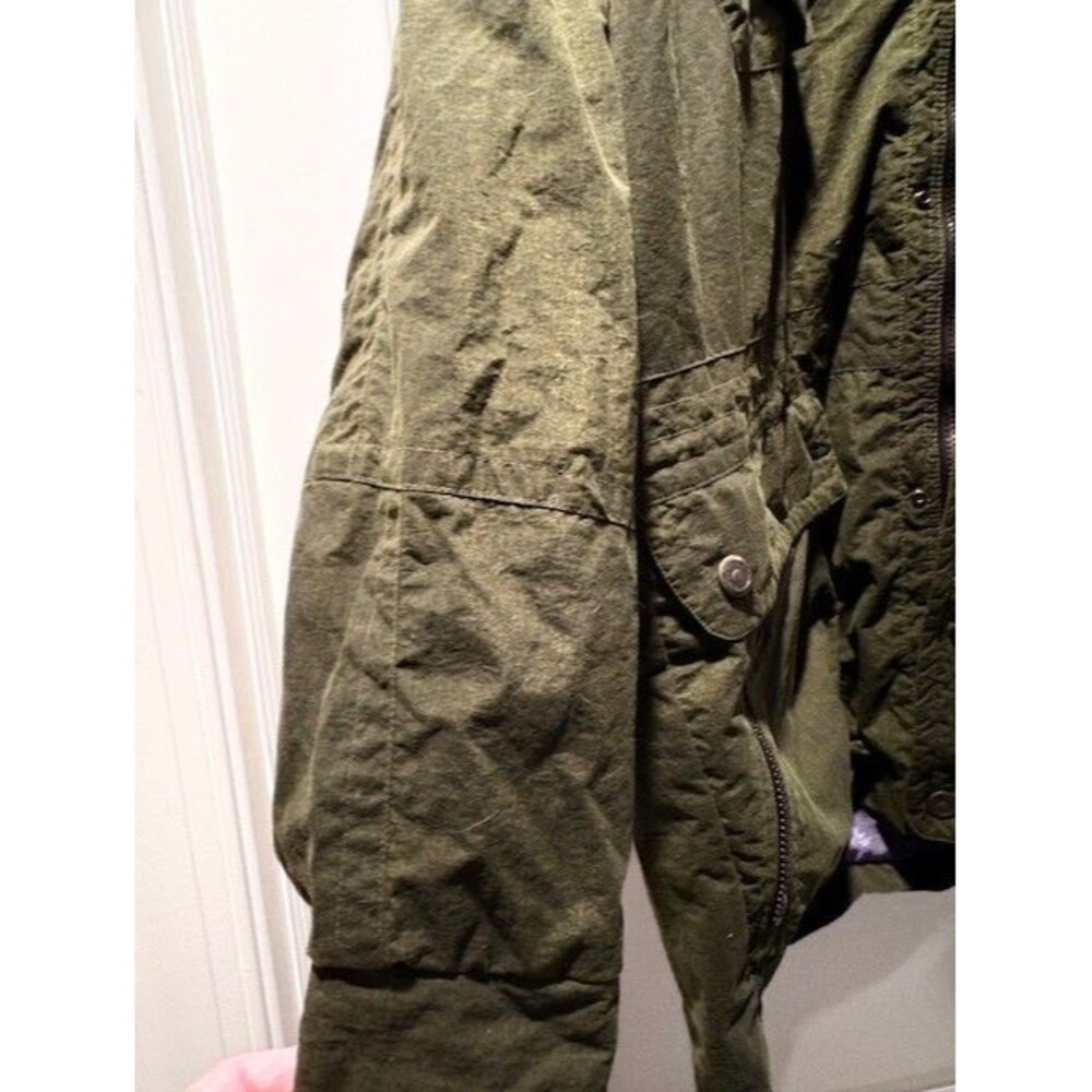Vintage NORSKA Green Ski Hike Full Zip Snaps Parka Mens Size Medium Nordic - Picture 13 of 16
